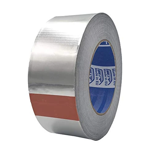 Offerta a tempo: ACIT Nastro alluminio adesivo professionale, nastro per riparazioni resistente al calore, all'acqua, al freddo e alle alte temperature, nastro metallico adesivo (50 micron con Liner, 50 mm x 50 mt) - 29% da 27.99 € a 19.98 €