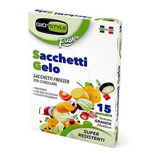 Offerta a tempo: Giostyle Sacchetti Gelo 29x42 15 pezzi - 41% da 1.68 € a 0.99 €