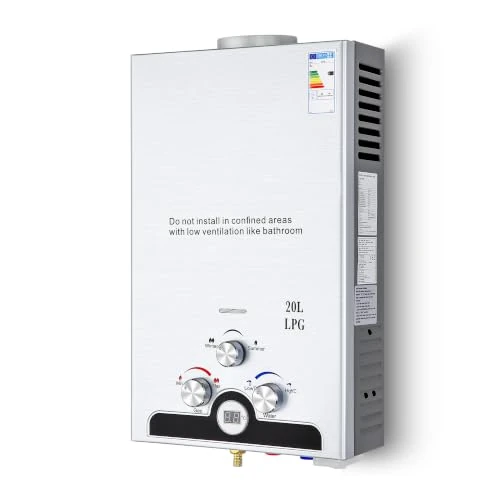 Offerta a tempo: CO-Z 20L Scaldabagno a Gas GPL con Modalità Inverno ed Estate Caldaia a Gas GPL da 34kW a Parete senza Serbatoio Scaldacqua Istantaneo Automatico con Anima in Rame e Display a LED(20L) - 0.00% da 209.99 € a 209.99 €