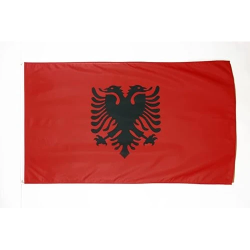 Oferta limitada: AZ FLAG - Bandera Albania - 250x150 cm - Gran Bandera Albana 100% Poliéster Con Ojales de Metal integrados - 300g - Colores Vivos Y Resistente A La Decoloración de 29.95 EUR a 27.00 EUR (ahorro 10%)