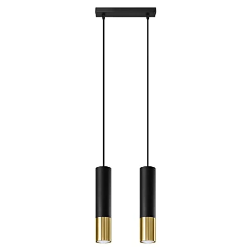 Tijdelijke aanbieding: SOLLUX lighting Loopez Plafondlamp, 3 liter, cilindrische lampenkap + combinatie van 2 metalen, verwisselbare GU10-lampen, 3 stuks van 24.81 EUR naar 24.81 EUR (korting 0%)