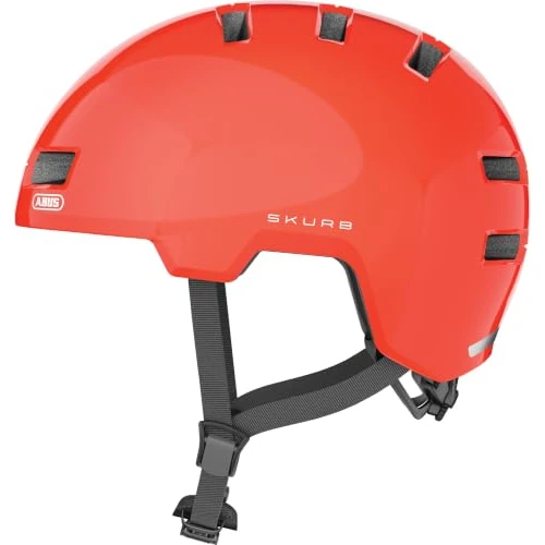 Offerta a tempo: ABUS Casco da città Skurb - Casco da bici robusto per l'uso quotidiano, il pattinaggio, la BMX o il longboarding - 43% da 69.95 € a 39.99 €