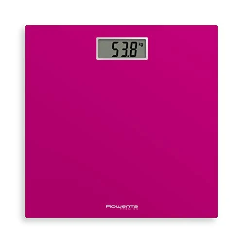 Begrenztes Angebot: Rowenta Premiss 2 Digitale Personenwaage, gehärtetes Glas, Präzision alle 100 g, intelligente Funktionen, großes Display, Batterie inklusive, Fuchsia, 30 x 30 cm von 38.97 EUR auf 38.97 EUR (Rabatt 0%)