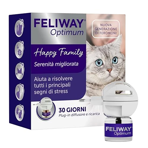 FELIWAY Optimum - New Generation Stress Relief for Cats - Diffuser + Refill 48ml