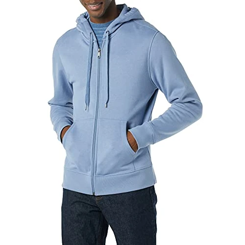 Limited-time offer: Amazon Essentials Men's Full-Zip Fleece Hoodie (Available in Big & Tall), Slate Blue, XL from 15.00 GBP to 12.24 GBP (save 18%)