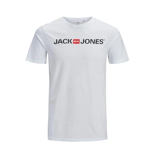 Offerta a tempo: JACK & JONES JJECORP LOGO TEE SS CREW NECK NOOS PLS, T-Shirt Uomo, Bianco (White), 7XL - 24% da 17.99 € a 13.69 €