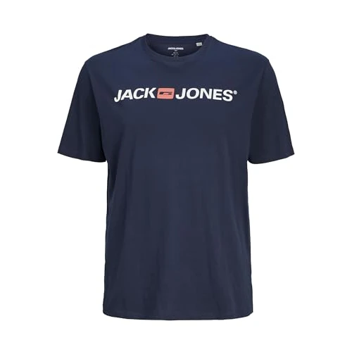 Offerta a tempo: JACK & JONES JJECORP LOGO TEE SS CREW NECK NOOS PLS, T-Shirt Uomo, Blu (Navy Blazer), 2XL - 33% da 17.99 € a 12.03 €