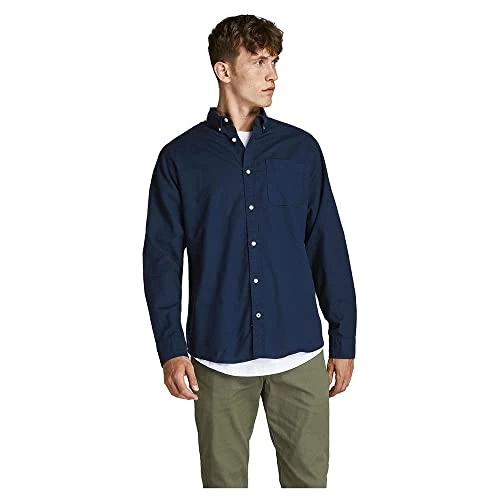 Offerta a tempo: JACK&JONES JJEOXFORD Shirt L/S S21 Noos, Camicia Uomini — 10% da 29,99 € a 26,99 €