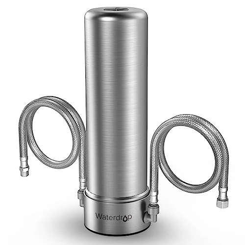 Offerta a tempo: Waterdrop AS13 Filtro Acqua Sistema, 5+1 Stadi Acciaio Inossidabile Depuratore Acqua Domestico per Sotto Bancone 30K Litri, Rimuove di Piombo, Cloro, Cattivo, Certificato NSF/ANSI 42 - 15% da 89.99 € a 76.49 €