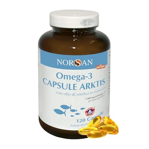Offre limitée : NORSAN Premium Omega 3 Huile de foie de morue de l'Arctique 120 capsules / 1.500mg d' oméga-3 dose journalière/huile de poisson 480mg EPA & 720mg DHA/oméga 3 capsules issues de la pêche durable de 13.90 EUR à 13.90 EUR (remise 0%)