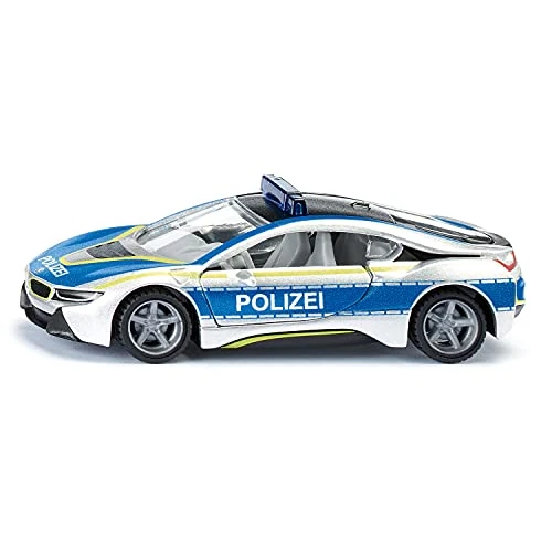 Offerta a tempo: siku 2302, Auto della polizia BMW i8, Metallo e Plastica, 1:50, Blu e Argento, Portiere ad ali di gabbiano apribili, Ruote in gomma sostituibili - 57% da 11.99 € a 5.17 €