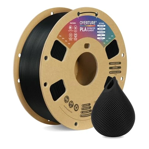 Offre limitée : OVERTURE PLA Filament 1.75mm, 1kg Bobine (2.2lbs) 3D Drucker PLA Filament, Précision Dimensionnelle +/- 0.02mm (Noir) de 14.14 EUR à 14.14 EUR (remise 0%)