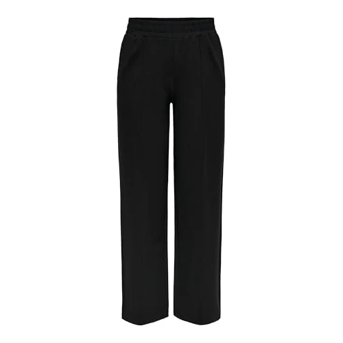 Oferta limitada: Only ONLPOPTRASH-Suki - Pantalones de Corte Ancho para Mujer, Cintura Media, Holgados, Negro, XL / 30L de 39.99 EUR a 20.00 EUR (ahorro 50%)