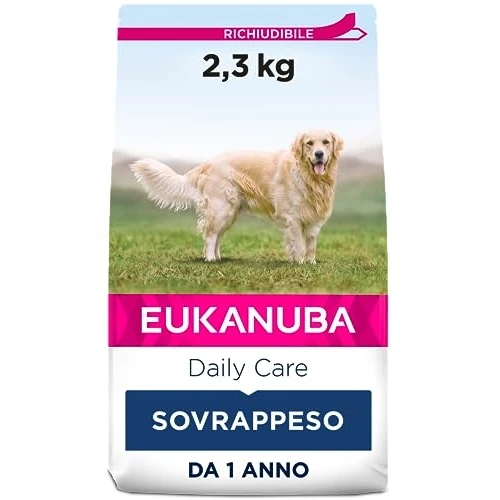 Offerta a tempo: Eukanuba Daily Care Alimento Secco per Cani Adulti in Sovrappeso e Sterilizzati, 2,3 kg - 39% da 23.90 € a 14.49 €