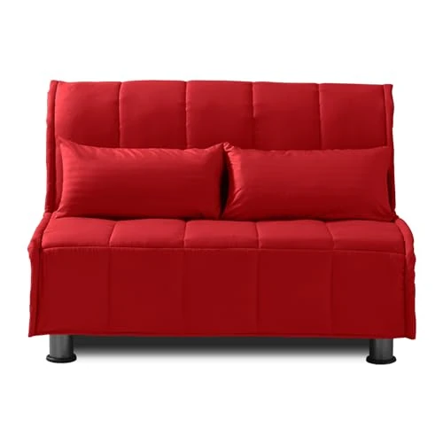 Offerta a tempo: EVERGREENWEB Divano Letto 2 Posti con Materasso Piazza e Mezzo 120x190 Ortopedico, Prontoletto RICHIUDIBILE con Rivestimento SFODERABILE Lavabile, Coppia Cuscini SUPERSOFT Abbinati color Rosso EVENING - 0.00% da 459.00 € a 459.00 €