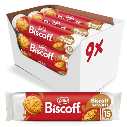Offerta a tempo: Lotus Biscoff Sandwich | Due Biscotti Croccanti Caramellati Farciti con Crema al Gusto di Biscoff | Vegani | Senza Coloranti e Aromi Aggiunti | 9 x 150g | 1,35kg - 0.00% da 15.21 € a 15.21 €