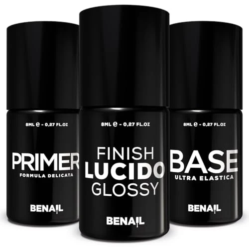 Offerta a tempo: Benail | Gel unghie, primer unghie gel Acid Free, base e top coat semipermanente, top coat semipermanente, smalto semipermanente unghie, gel unghie, top coat gel ricostruzione unghie, TPO Free - 0.00% da 19.99 € a 19.99 €