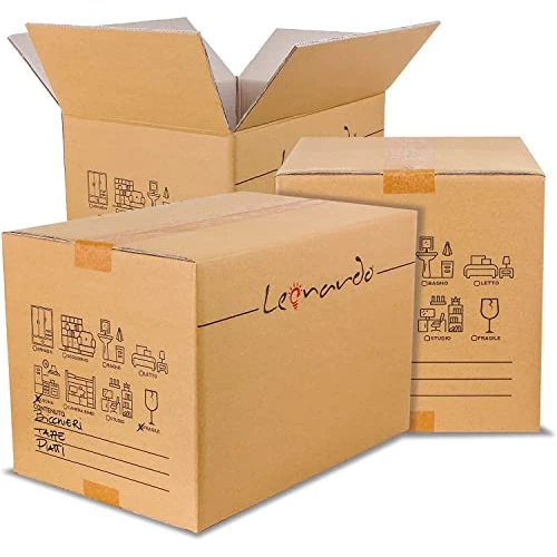 LEONARDO-10 Kartons 60x40x40 cm - Double Wave Karton - Verpackung fur Versand und Umzug - 10 Stuck