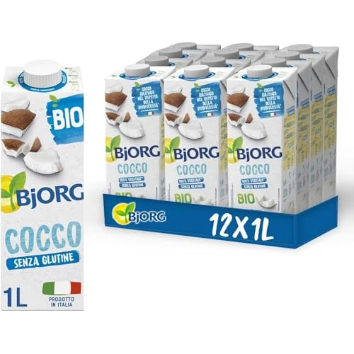 Offerta a tempo: BJORG Bevanda Latte di Cocco Biologica 12x1L - 0.00% da 38.80 € a 38.80 €