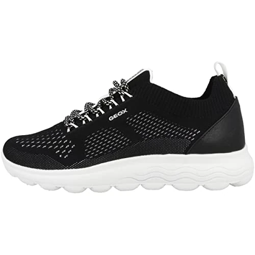 Geox D Spherica A, Sneakers Donna, Nero Black C9999, 42 EU