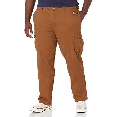 Offerta a tempo: Amazon Essentials Pantaloni Cargo da Lavoro Elasticizzati a Taglio Dritto (Disponibili in Taglie Forti) Uomo, Marrone Chiaro, 33W / 29L - 0.00% da 14.33 € a 14.33 €
