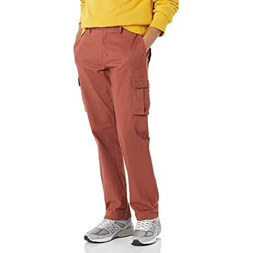 Offerta a tempo: Amazon Essentials Pantaloni Cargo da Lavoro Elasticizzati a Taglio Dritto (Disponibili in Taglie Forti) Uomo, Argilla, 30W / 30L - 41% da 27.00 € a 15.89 €