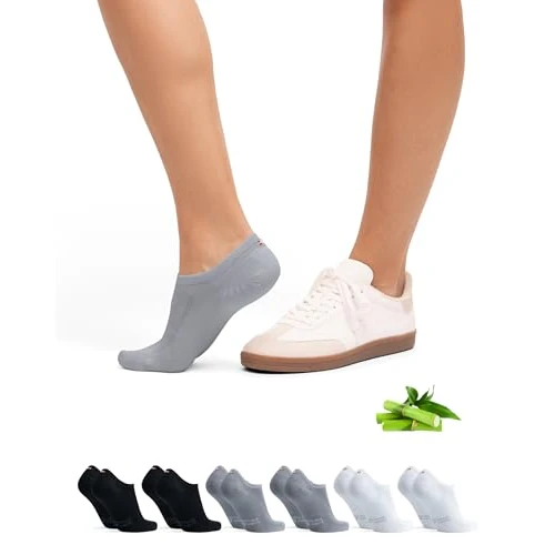 Offerta a tempo: DANISH ENDURANCE Fantasmini in Bambù, 6 Paia, Multicolore (2x Grigio, 2x Nero, 2x Bianco), 39-42 - 36% da 27.95 € a 17.95 €