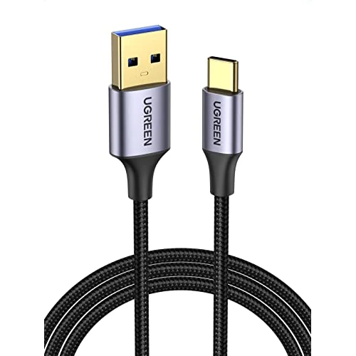 Offerta a tempo: UGREEN Cavo USB Type-C 3.0 5Gbps 3A Ricarica Rapida Nylon Intrecciato (2M) | USB A, Type C, Compatible con iPhone 18 Pro Max 17 16 Plus Galaxy S26 S25 A16 A56 Ultra Xiaomi Note 15 14 Pixel 10 9 iPad Air - 21% da 13.99 € a 10.99 €