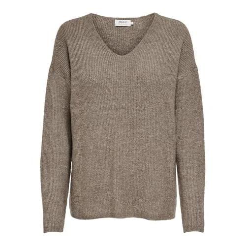 Only Jersey de Punto para Mujer ONLCAMILLA, Caribou/Detail:Melange, XS