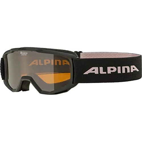 Tijdelijke aanbieding: ALPINA Unisex - Kinderen, PINEY Skibrille, black-rose/orange, One Size van 24.97 EUR naar 21.97 EUR (korting 12%)