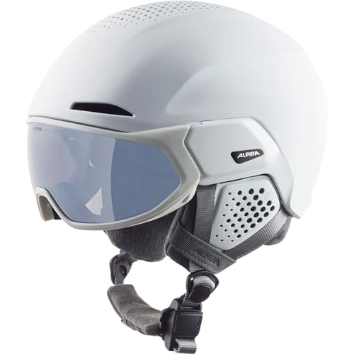 ALPINA Unisex - Adult, ALTO Q-LITE ski helmet, white matt, 51-55 cm