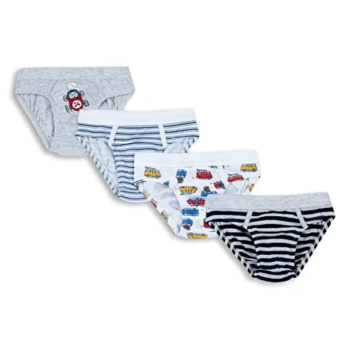 Chicco Baby Boys' 4-Piece Set of Briefs, Light Blue, 2 Years (Pack of 4)