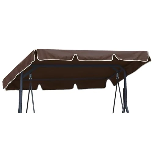 Oferta limitada: Universal Techo Solar para balancín tamaño 210 x 145 cm Toldo Fundas para balancines Toldo de Repuesto para Columpio de jardín Marrón [101] de 28.82 EUR a 28.82 EUR (ahorro 0%)
