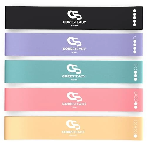 Oferta limitada: Coresteady Bandas elásticas de musculación - Cintas elásticas de musculación para Hombres y Mujeres - Yoga, Entrenamientos y tonificación - Incluye guía electrónica y Bolsa de Transporte de 12.99 € a 12.99 € (ahorro 0.00%)