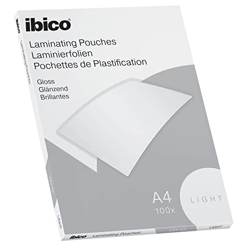 期間限定オファー: Ibico Basics Confezione da 100 Pouches/Buste Per Plastificazione a Caldo, con Finitura Lucida, In Formato A4, Spessore Light, 216 mm x 303 mm x 2 mm, Trasparente, 627308 通常価格 10.18 JPY セール価格 6.89 JPY (割引 32%)