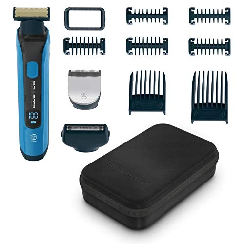 Offerta a tempo: Rowenta TN6200 Forever Sharp Ultimate Rasoio per Radere, Regolare e Rifinire, Lame in Acciaio Inox e 7 Pettini Regolabarba, Batteria al Litio, Autonomia 120 min, 100% Impermeabile, Design Ergonomico - 0.0% da 29.00 € a 29.00 €