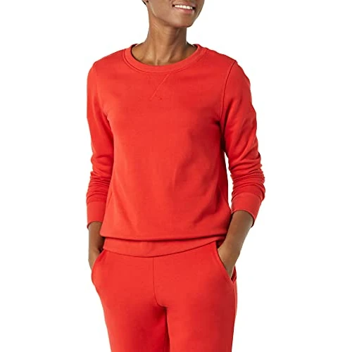 Begrenztes Angebot: Amazon Essentials Damen Fleece-Sweatshirt zum Überziehen mit Rundhalsausschnitt (In Übergröße erhältlich) von 16.70 EUR auf 16.70 EUR (Rabatt 0%)