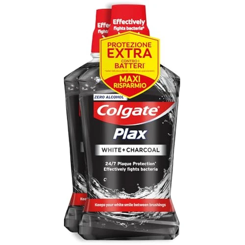 Offerta a tempo: Colgate - Colluttorio al Carbone Attivo - 2 Pezzi x 500ml — 48% da 7,60 € a 3,99 €