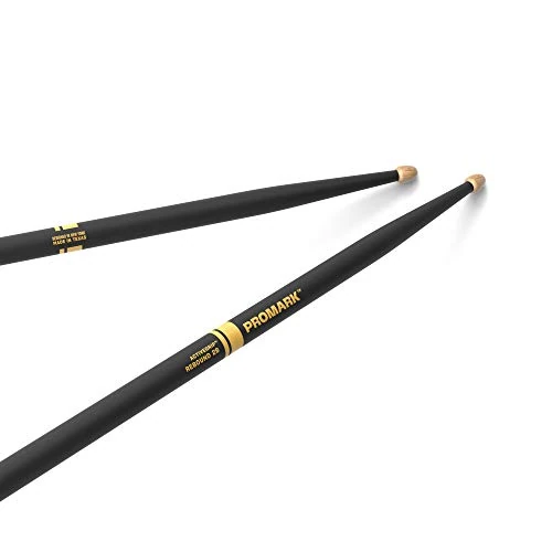 Offerta a tempo: ProMark Bacchette Batteria - Rebound 2B Drum Sticks - ActiveGrip - Diventa più aderente con il sudore delle mani - Finitura Active Grip, Punta di ghianda, Legno di hickory - 1 Coppia - 8% da 20.50 € a 18.83 €