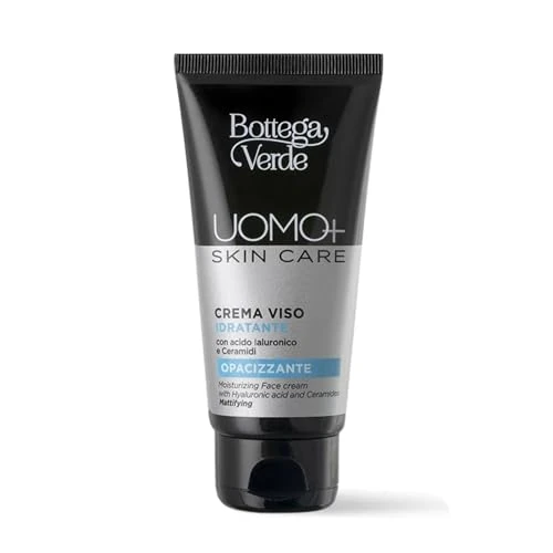 Offerta a tempo: Bottega Verde - Crema Viso, Uomo+ Skincare, 50 ml, Azione Idratante e Opacizzante, con Acido Ialuronico e Ceramidi - 73% da 26.00 € a 6.99 €