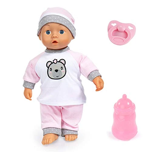 Offre limitee: Bayer Design 93602AA Poupée bébé, Poupon interactif Qui Parle, Yeux dormeurs, Donne Un Bisou, Rose, Blanc, 36cm de 29.18 EUR a 29.18 EUR (economie 0%)