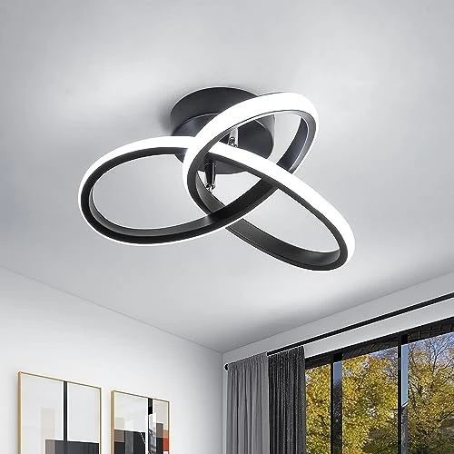 Goeco LED Ceiling Light, 22W Modern LED Ceiling Lamp, Creative Flower Shape Ceiling Light Fixtures for Hallway, Aisle, Entrance, Corridors, Balconies, 6500K Cool White Light