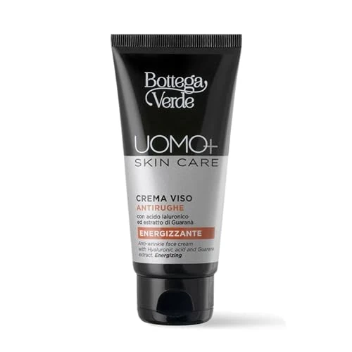 Oferta limitowana: Bottega Verde, MĘŻCZYZN+skóra - krem do twarzy - energetyzujący przeciwzmarszczkowy - z kwasem hialuronowym i ekstraktem z Guarany (50 ml) z 36.40 zł na 36.40 zł (oszczędź 0.00%)