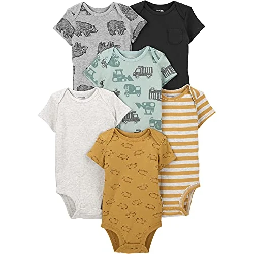 Limited-time offer: Simple Joys by Carter's Baby Boys' 6-Pack Short-Sleeve Bodysuits from $20.00 to $20.00 (save 0.00%)
