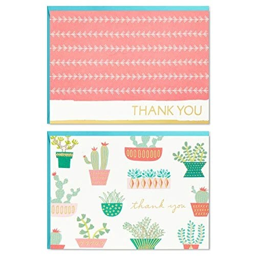 Tijdelijke aanbieding: Hallmark Bedankkaarten assortiment, cactus (50 bedankbriefjes met enveloppen) van 14.35 € naar 14.35 € (0.00% korting)