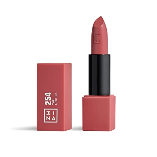 Offerta a tempo: 3INA MAKEUP - The Lipstick 254 - Rosa Nudo Medio - Rossetto Matte - Alta Pigmentazione - Rossetti Cremosi - Profumo di vaniglia e custodia magnetica - Lucido e Mat - Vegan - Cruelty Free - 45% da 15.95 € a 8.82 €