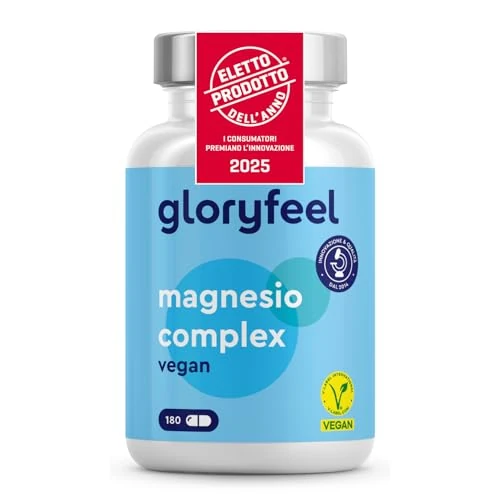 Magnesium Komplex - 5-in-1 Premium Verbindungen - Magnesiumcitrat, Magnesiumbisglycinat, Magnesiumoxid, Magnesiummalat & Ascorbat - Bioaktive Magnesium-Quellen - 100% vegan