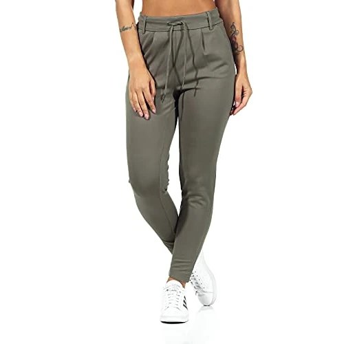 Oferta limitada: ONLY ONLPOPTRASH Life Easy Col Pant PNT Noos, Pantalón de Vestir Mujer, Bungee Cord, S/32 de 39.99 EUR a 21.41 EUR (ahorro 46%)