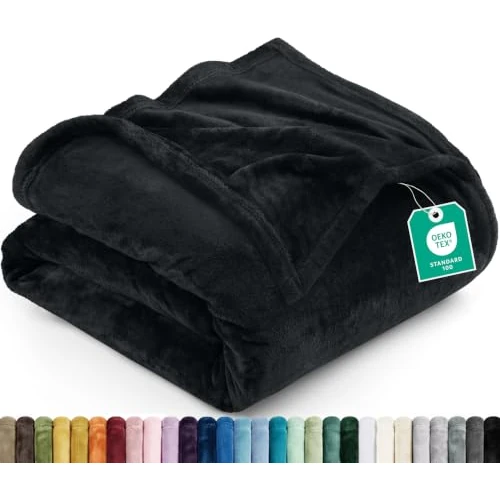 Offre limitée : Utopia Bedding Couverture Polaire Flanelle Microfibre [259x228 cm, Noir] de 33.99 € à 28.95 € (15% de remise)
