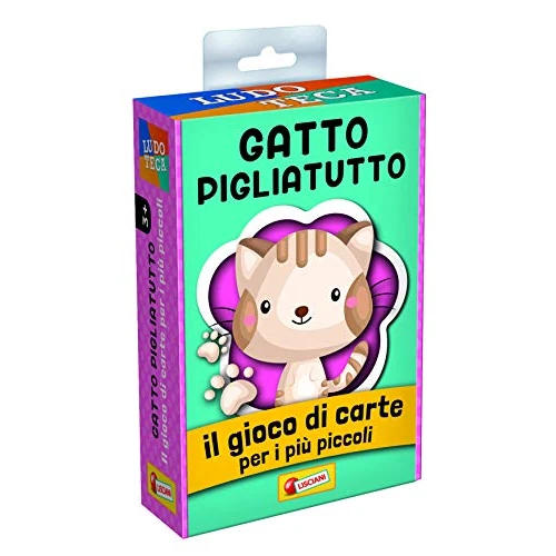 Liscianigiochi, Ludoteca Die Karten für Kinder Katze Piglia Alles Gesellschaftsspiel, Mehrfarbig, 85774